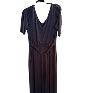 Latched Mama Black Viscose Maxi Dress